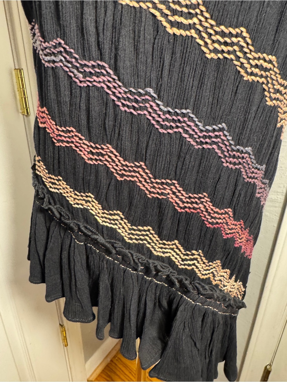 NWT Free People Over the Rainbow Tunic Dress XL Boho Embroidered Mini - Picture 7 of 17
